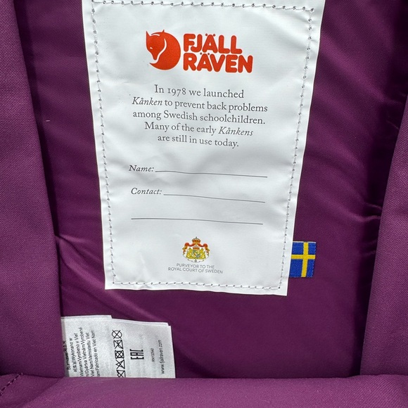 Fjallraven Kånken Mini Purple Backpack - Picture 6 of 6